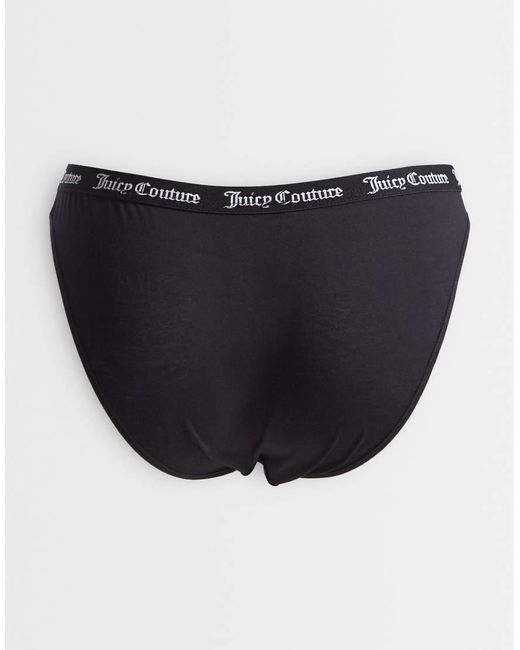 Juicy Couture Black 3 Pack Logo Briefs
