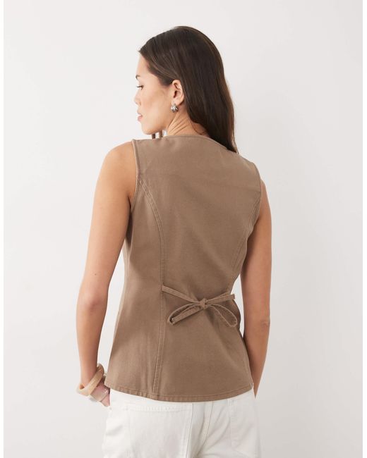 Gilet Threadbare en coloris Brown