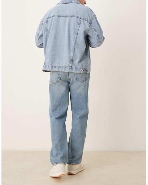 Abercrombie & Fitch Blue Straight Leg Jeans for men
