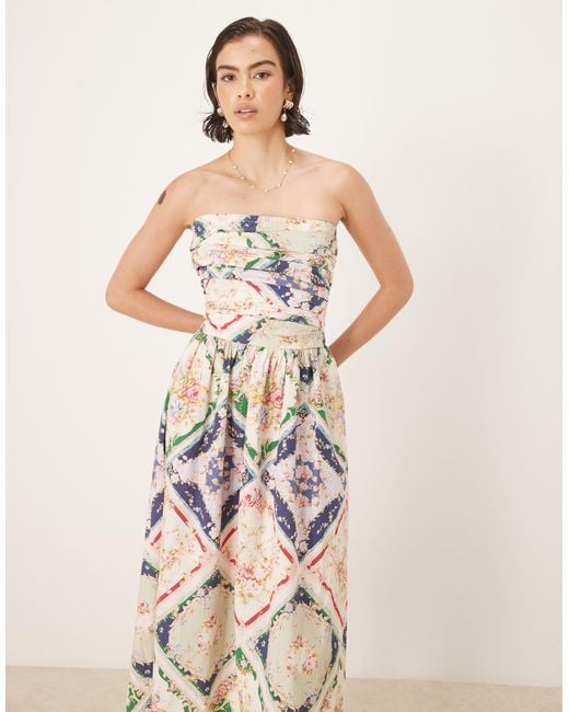 Nobody's Child Women's Natural Abstract Floral Bandeau Felicity