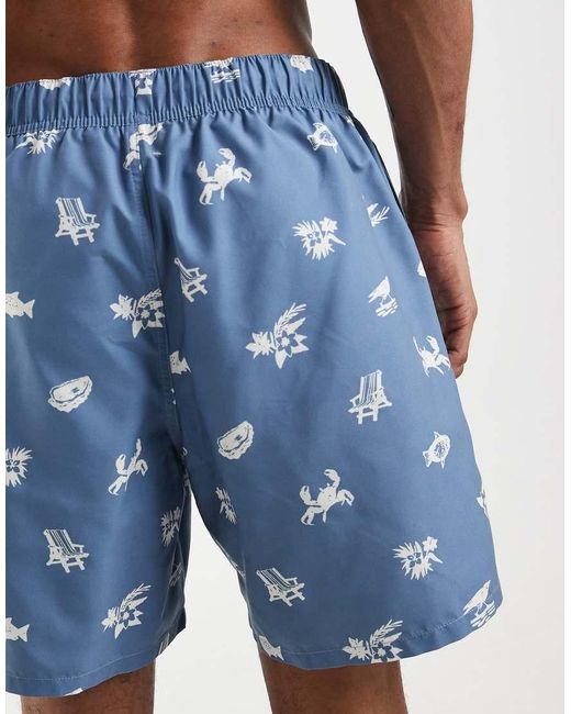 ASOS Blue Swim Shorts for men
