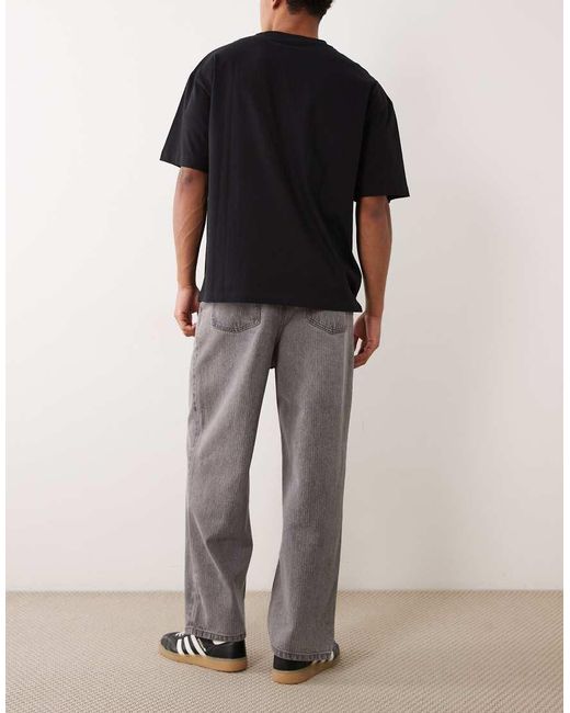 ASOS Black Relaxed Tapered Jeans for men