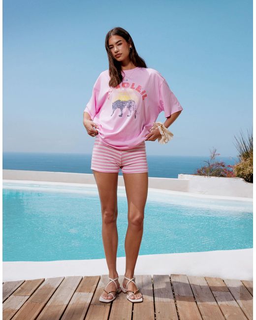 ASOS Blue Knitted Micro Shorts