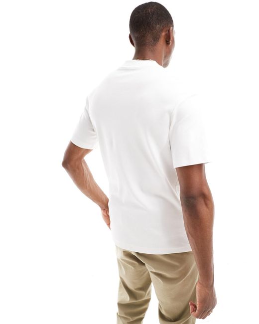 Camiseta blanca extragrande con logo en el pecho Jack & Jones de hombre de color White