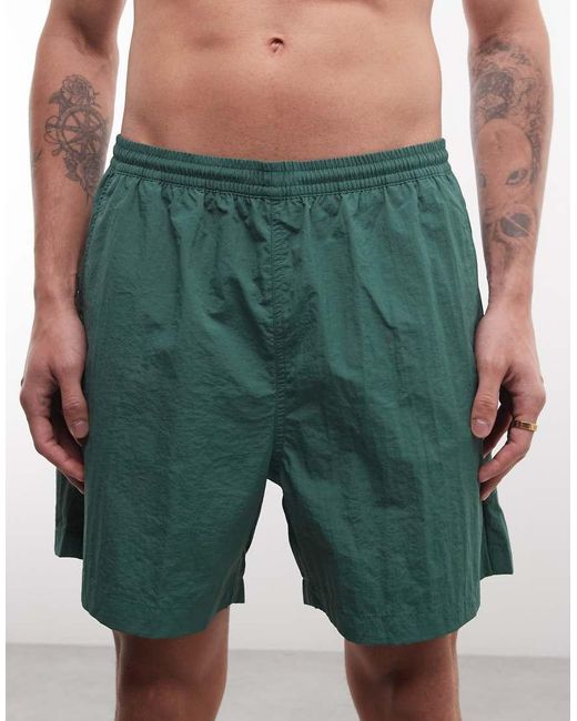 Weekday Green Swimming Trunks for men