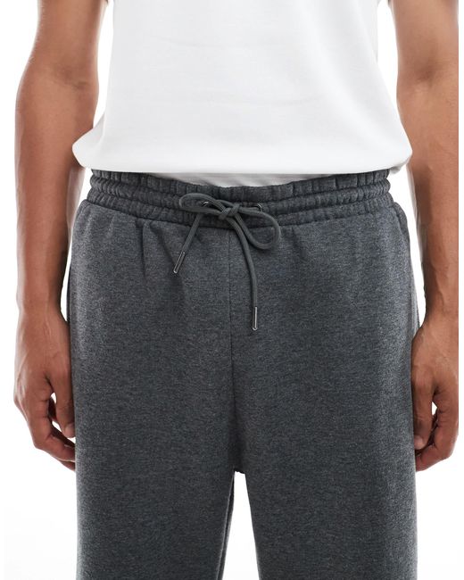 Brave Soul Gray Wide Leg Joggers With Drawcord Waist for men