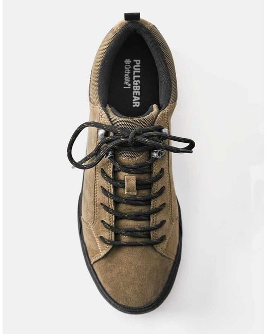 Sneakers Casual Stringate Marroni di Pull&Bear in Brown da Uomo