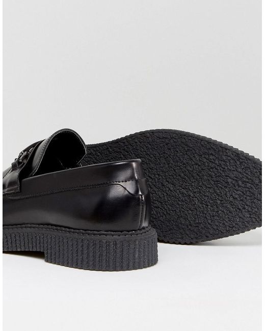 Creeper sole loafers best sale