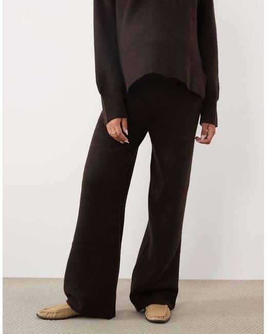 ASOS Black Asos Design Maternity Wide Leg Trouser Co-Ord