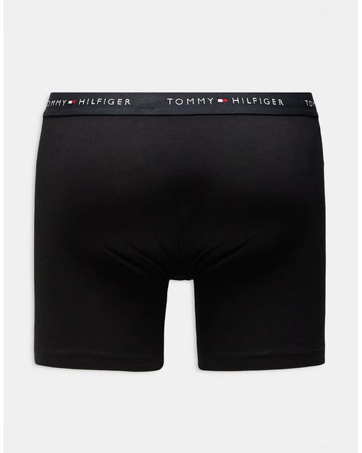 Tommy Hilfiger Black Signature Cotton 5 Pack Boxer Briefs for men