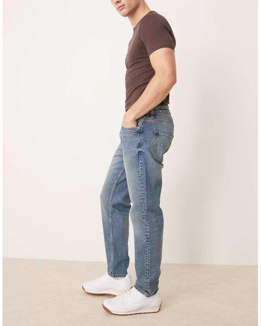 Mango Blue Tapered Jean for men