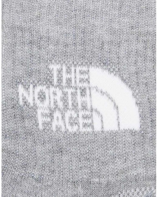 The North Face White Simple Dome 3 Pack Logo Ankle Socks
