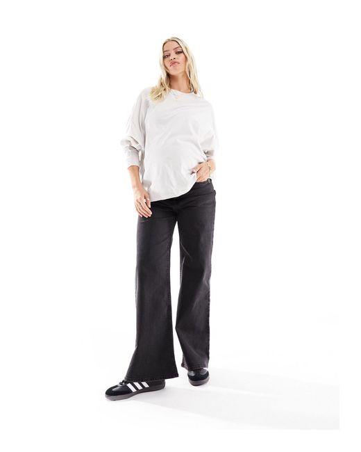 Cotton on maternity - jeans elasticizzati a fondo ampio neri di Cotton On in Black