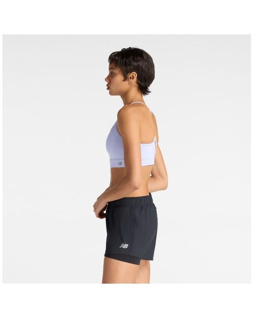 New Balance White Nb Essential Yoga Bra