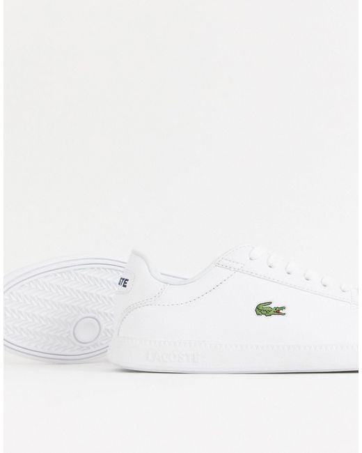 Lacoste Straightset Bl1 Spw Trainers in White | Lyst