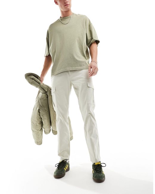 Austin - pantaloni cargo leggeri bianco sporco di Tommy Hilfiger in White da Uomo