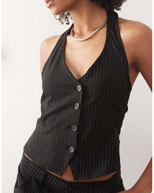 Collusion Black 90S Waistcoat