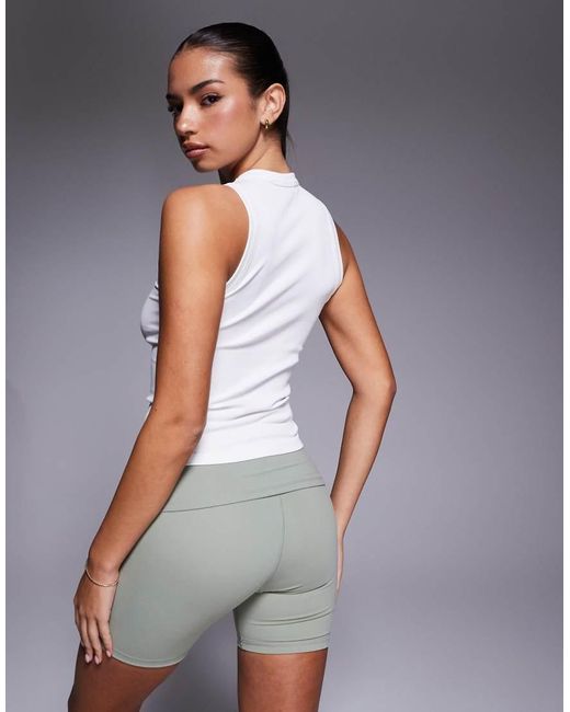 4505 Gray Seamless Lightweight Rib 90S Racer Vest