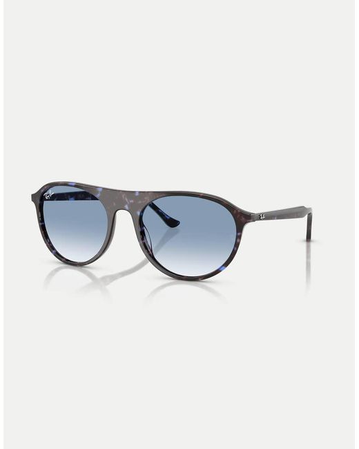 Ray-Ban Blue Rb2215 Square Sunglasses With Lens