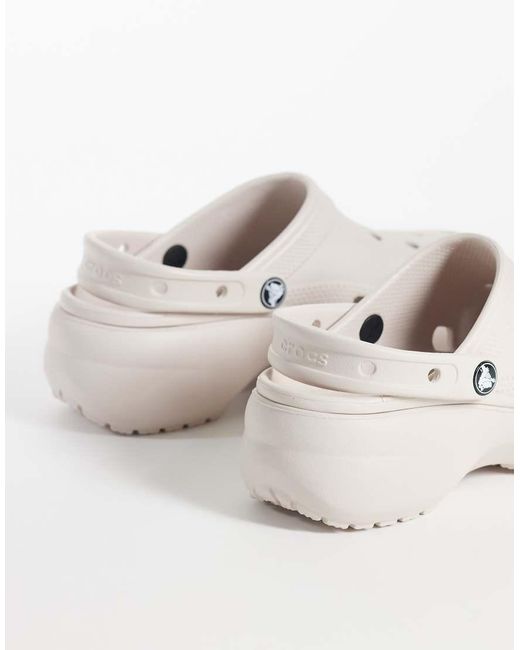 CROCSTM White Classic Platform Clogs