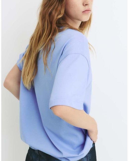 Pull&Bear Blue Oversize T-shirt