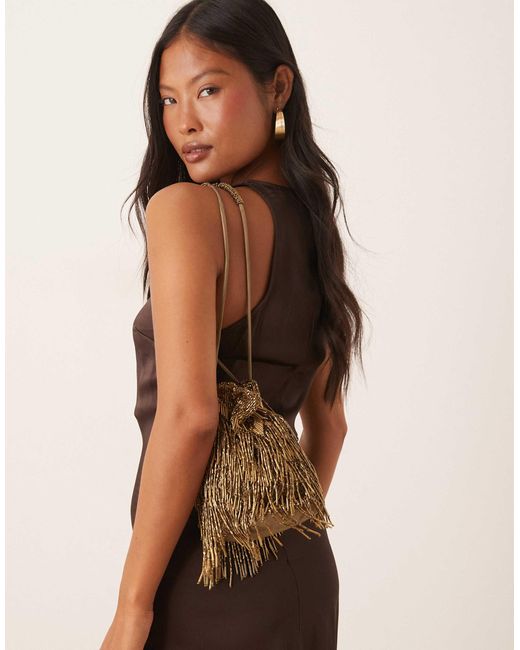 Mango Brown – verzierte tasche
