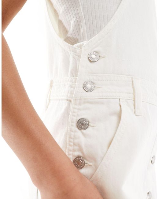Tico - robe en jean avec ceinture à la taille Levi's en coloris White