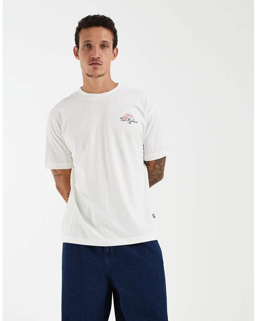 Camiseta Gráfica Blanca 'Grab A Bite Tokyo' New Balance de hombre de color Blue