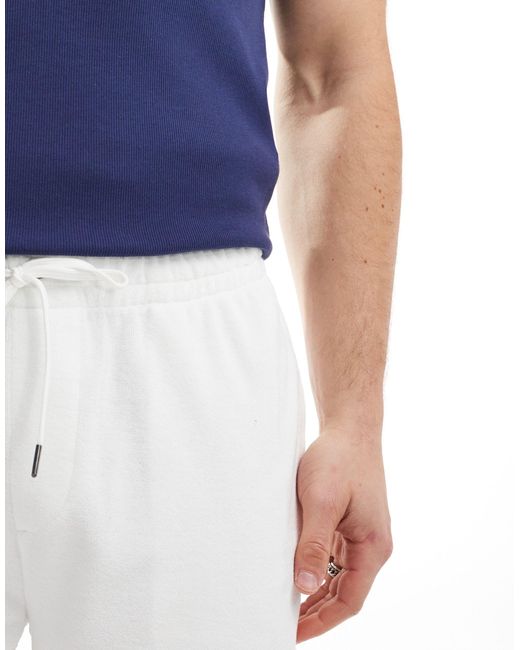 Polo Ralph Lauren – sweat-shorts aus frottee in Blue für Herren