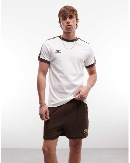Umbro White Taped Track Short for men