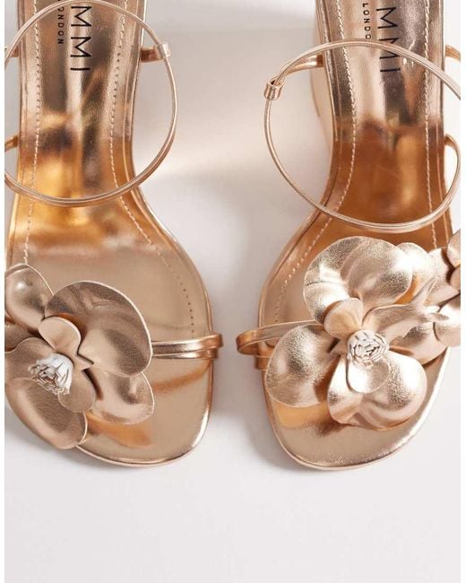 SIMMI Natural Simmi London Franny Wedge Sandals With Flower