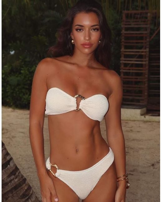 Moda Minx Brown Mangole Scrunch Fixed Bikini Bottoms