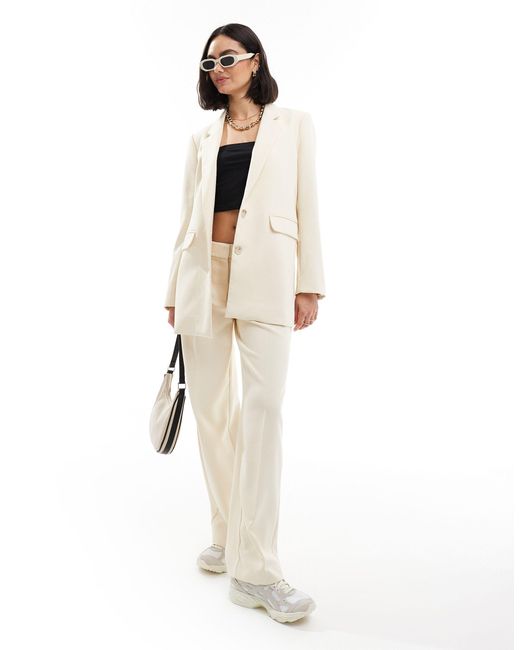 SELECTED White Femme Co-ord Relaxed Fit Blazer