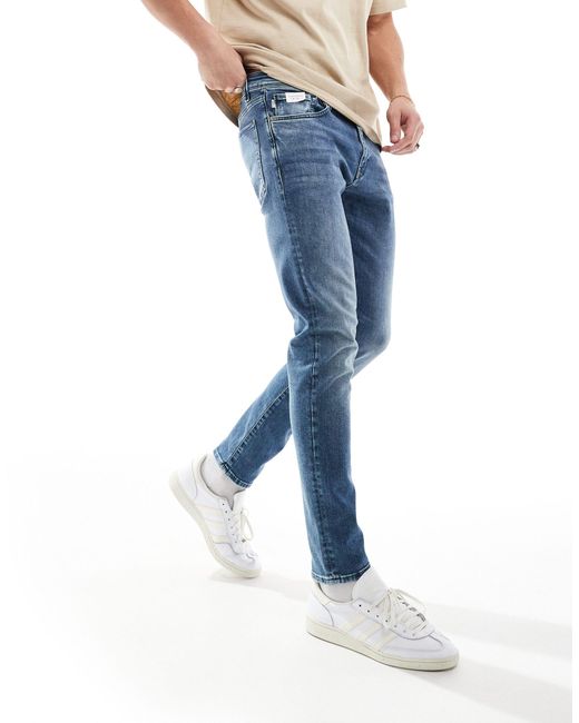 Leon - jean slim - moyen SELECTED pour homme en coloris Blue