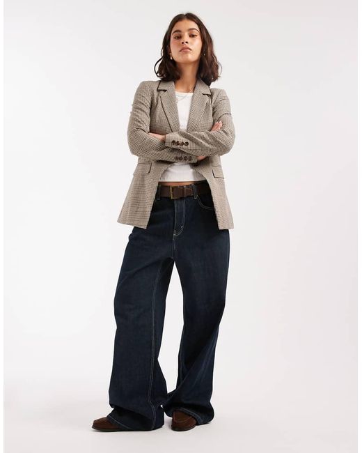 Miss Selfridge Getailleerde Blazer in het Gray