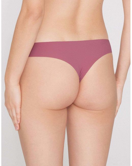 Tezenis Pink Laser Cut Brazilian Briefs
