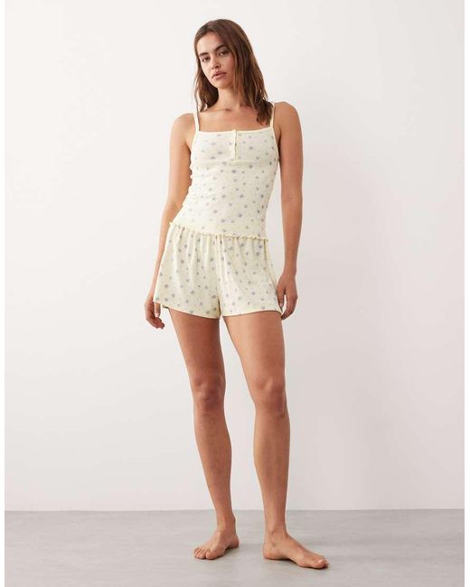ASOS Natural Mix & Match Pointelle Pyjama Short