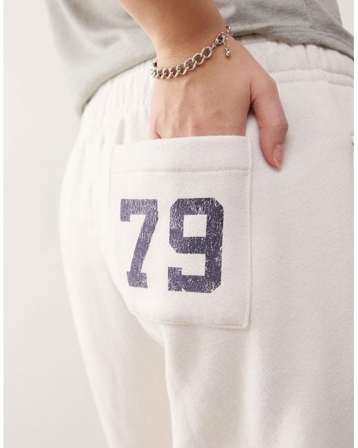 PacSun Natural Wide Leg Logo Joggers Co-Ord