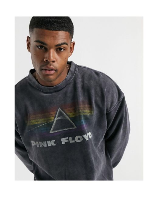 Pull&Bear Pink Floyd Sweatshirt in Black for Men | Lyst