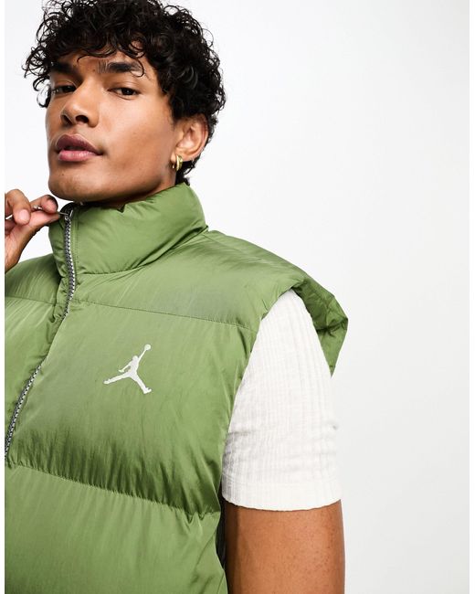 Nike – essentials – weste in Green für Herren