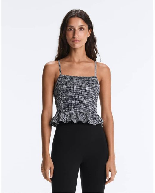 Oysho Gray Comfortlux Smock Tank Top