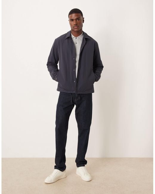 SELECTED Blue Coach Jacket for men