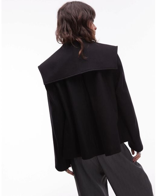 Manteau court avec poignets à lanières - marron & Other Stories en coloris Black