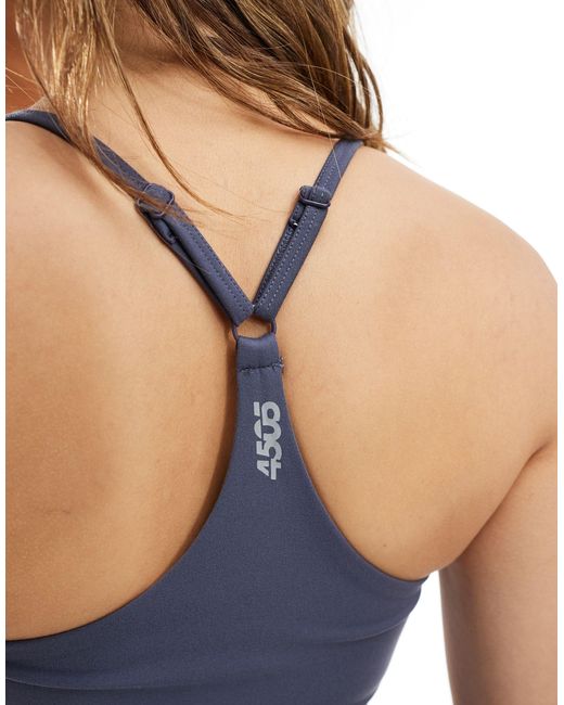 ASOS 4505 Blue – icon – kurzes yoga-camisole-oberteil