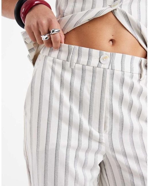 Vero Moda White High Waist Tailored Straight Leg Trouser Co-ord