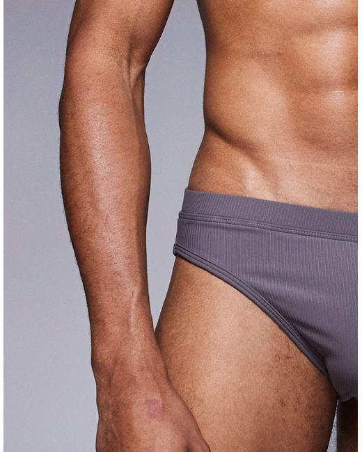 ASOS – strukturierte badehose in Blue für Herren