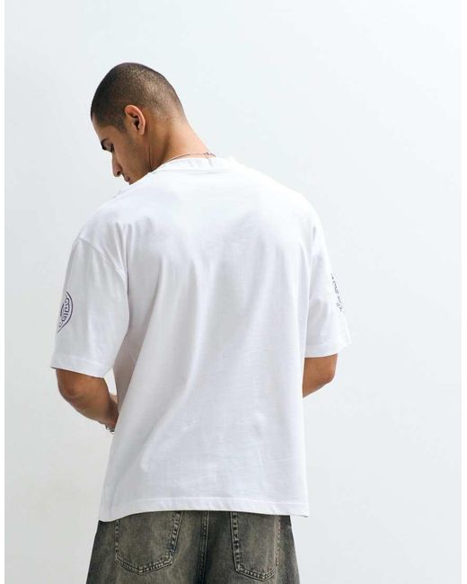 ASOS White Oversized T-shirt With Dragon Graphic for men