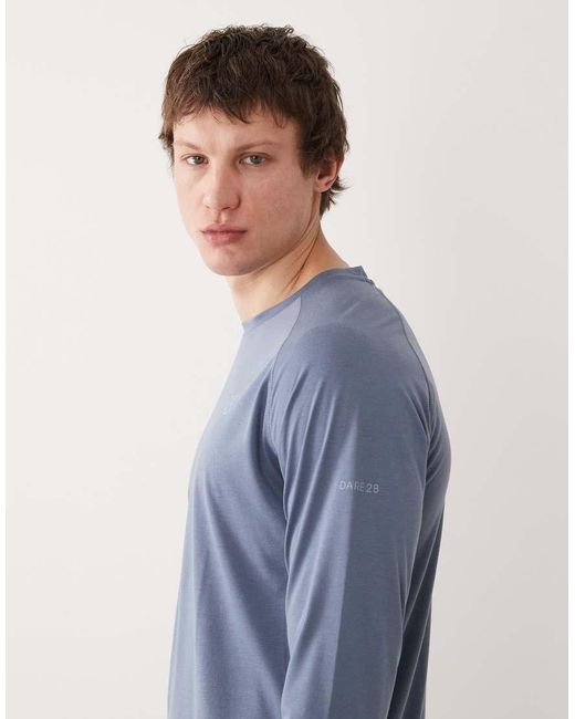 Dare 2b Blue Breathable Quick-Dry Agile Long Sleeved T-Shirt for men