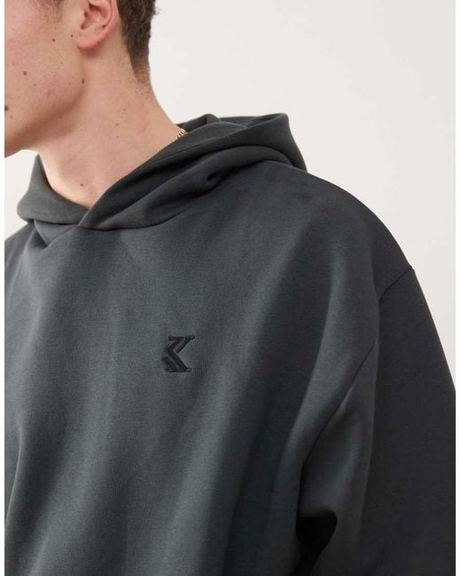 Karlkani Gray Back Print Hoodie for men