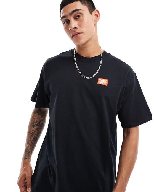 Camiseta negra con estampado en la espalda para festivales Nike de hombre de color Blue
